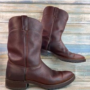 Men’s Vintage Avonite Hypalon Brown Leather Western Boots Size 9